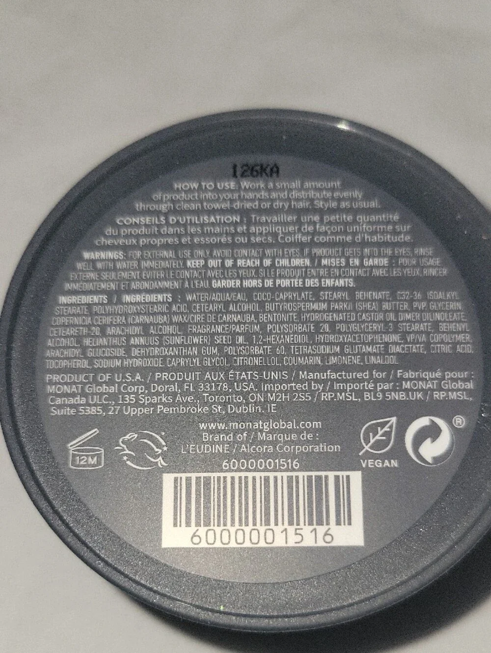 MONAT For Men Matte Styling Clay New